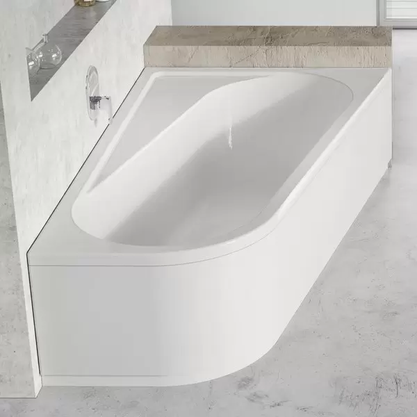Akrilkád előlap Chrome 160x105 jobb fehér