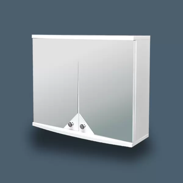 C01 felső szekrény tükrös fehér