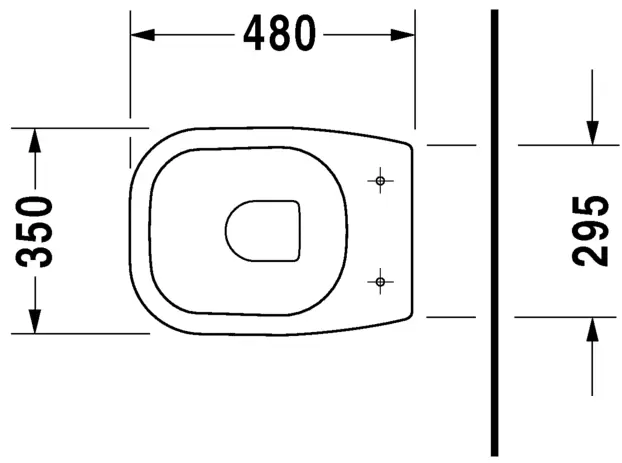 Duravit D-Code Álló WC 480mm, fehér 21080900002