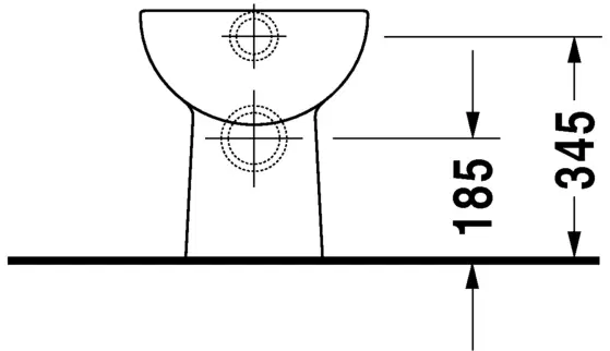 Duravit D-Code Álló WC 480mm, fehér 21080900002