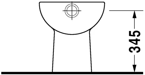 Duravit D-Code Álló WC 540mm, fehér 211001