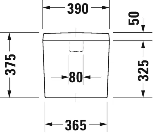 Duravit D-Code WC öblítőtartály, DualFlush, fehér 092710