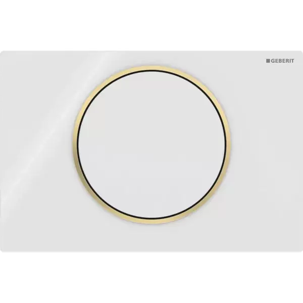 Sigma10 Round  nyomólkap fehér/arany/fehér