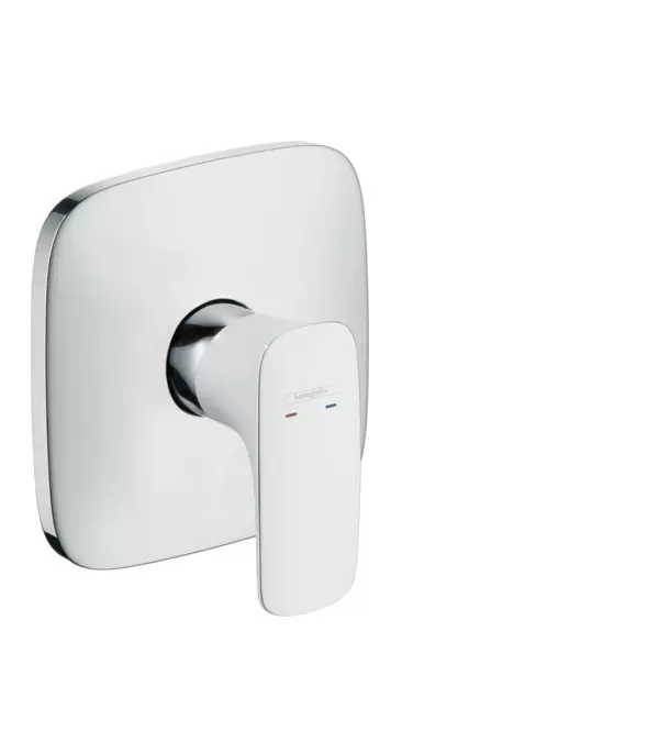 PuraVida Egykaros falsík a. zuhanycst, króm/fehér*