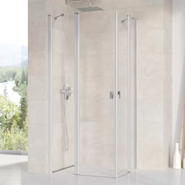 Zuhanyajtó CRV2-100 szatén+Transparent