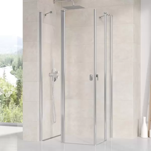 Zuhanyajtó CRV2-110 szatén+Transparent