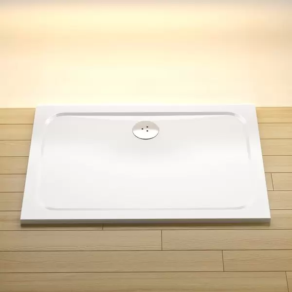 Zuhanytálca Gigant Pro 100x80 CHROME fehér